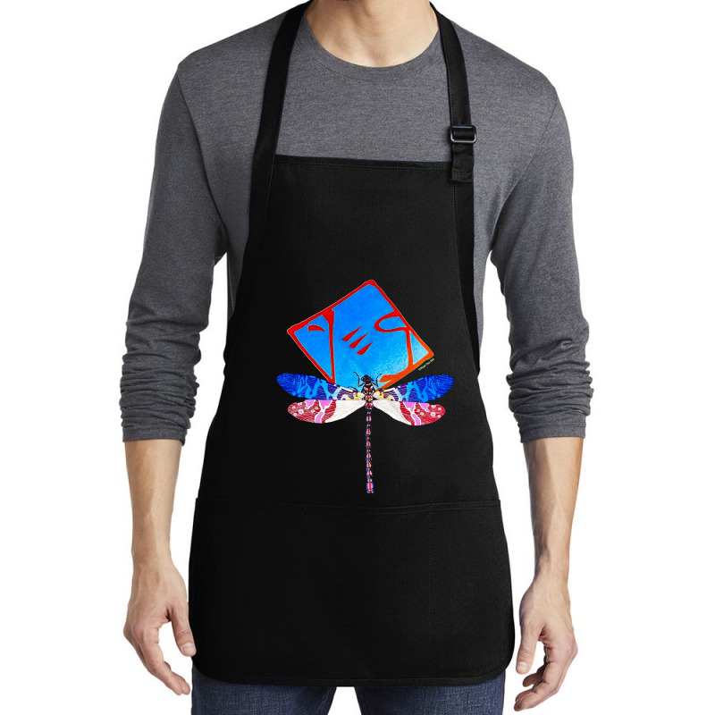 Yes Masterworks Dragonfly, Yes Masterworks Dragonfly Vintage, Yes Mast Medium-length Apron | Artistshot