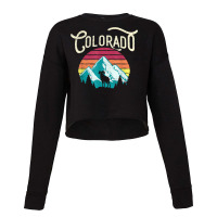 Retro Colorado Co Mountains Wildlife Bighorn Sheep Cropped Sweater | Artistshot