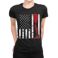 Amputee Patriotic Prosthetic Leg Flag Ladies Fitted T-shirt | Artistshot