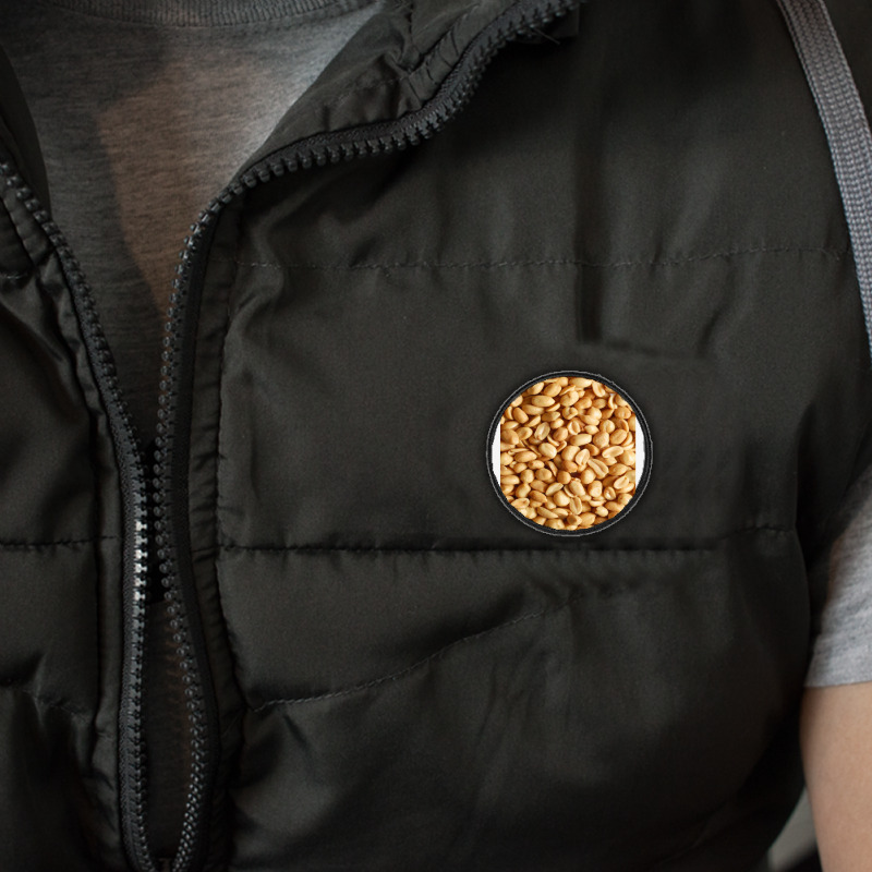 Peanut Snack Pattern, Peanut Round Patch | Artistshot