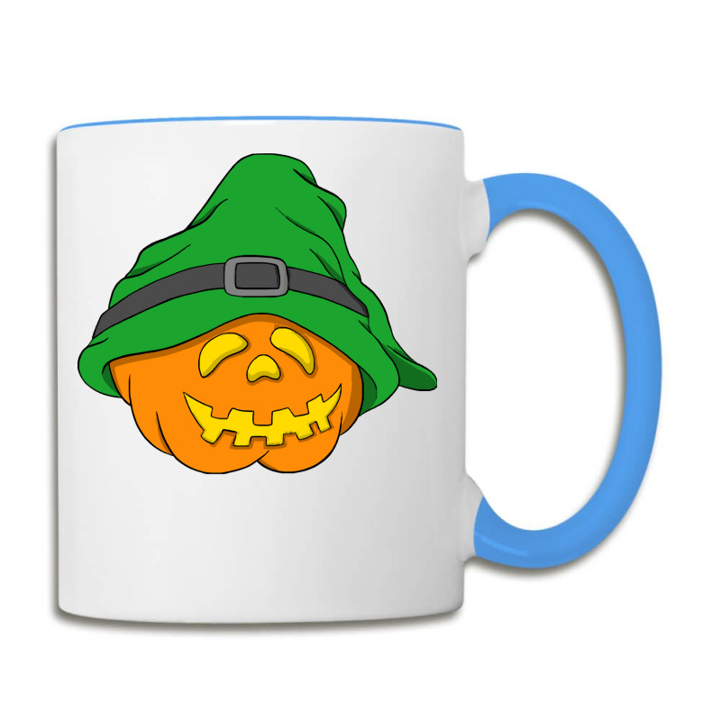 Halloween Jack O Lantern T  Shirt Slouchy Hat Halloween Pumpkin Green Coffee Mug | Artistshot