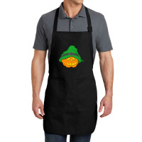 Halloween Jack O Lantern T  Shirt Slouchy Hat Halloween Pumpkin Green Full-length Apron | Artistshot