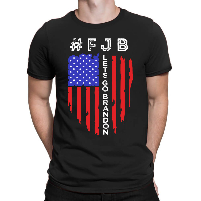 Lets Go Brandon Tee Conservative Anti Liberal Us Flag T-shirt | Artistshot