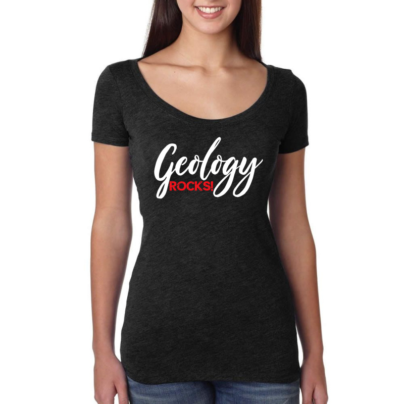 Geology Rocks Geologist Mineral Collector Gift Women's Triblend Scoop T-shirt by Jennifer90 | Artistshot