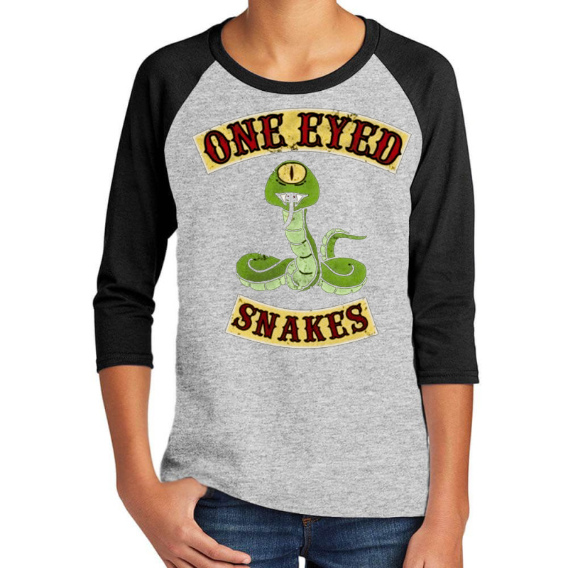 One Eye Snakes, One Eye Snakes Vintage, One Eye Snakes Art, One Eye Sn Youth 3/4 Sleeve | Artistshot