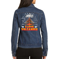 Geology Science Geologist Collector Volcano Funny Ladies Denim Jacket | Artistshot