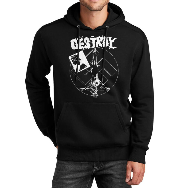 Destroy Black Mono Version, The Destroy Black Mono Version, Destroy, B Unisex Hoodie | Artistshot