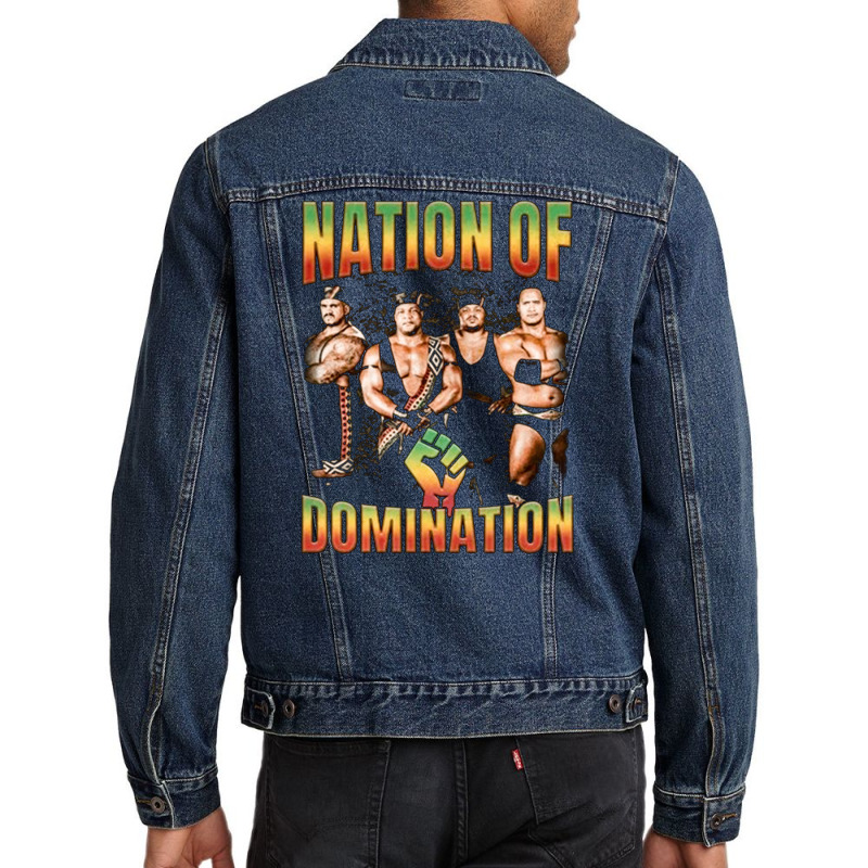 Nation Of Domination, Nation Of Domination Vintage, Nation Of Dominati Men Denim Jacket by SHOPHUENR | Artistshot