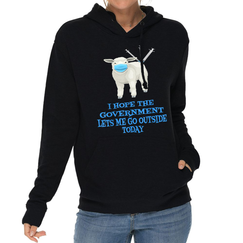 Sheep Sheeple Anti Vaccine Vax Mask Mandate Wants Go Outside New Year Lightweight Hoodie by RomanMikolyants | Artistshot