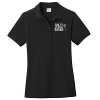 Cna Hospital Health Rn Medicine Salty Like Normal Saline Ladies Polo Shirt | Artistshot