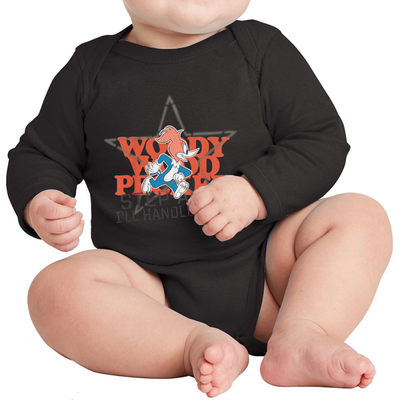 Kids Woody Woodpecker Step Aside! I'll Handle This T Shirt Long Sleeve Baby Bodysuit by cm-arts | Artistshot