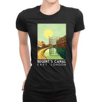 Regents Canal, Regents Canal Vintage, Regents Canal Art, Regents Canal Ladies Fitted T-shirt | Artistshot