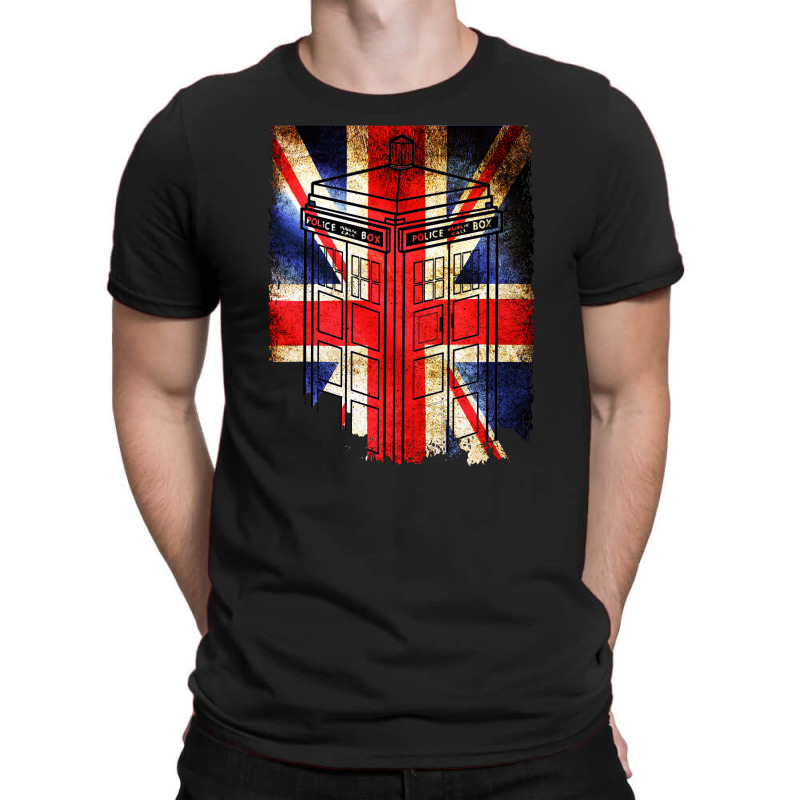 Tardis British Flag T-shirt | Artistshot
