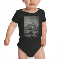 Tower Of Babel, Tower, Babel, The Tower Of Babel, Tower Of Babel Vinta Baby Bodysuit | Artistshot