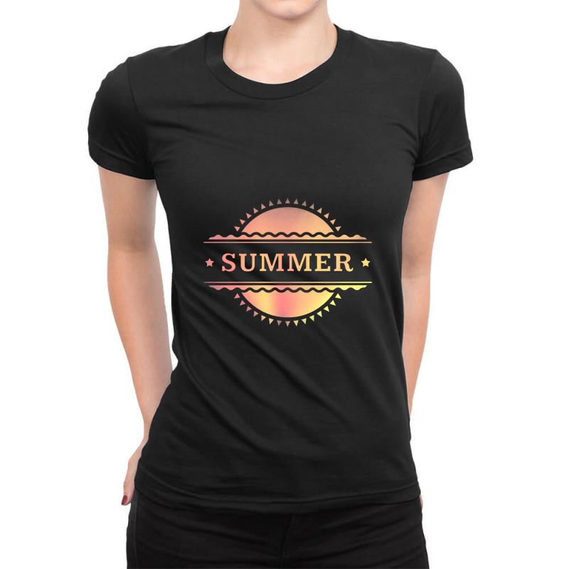 Summer , Summer Ladies Fitted T-Shirt by mitubabypodcast | Artistshot