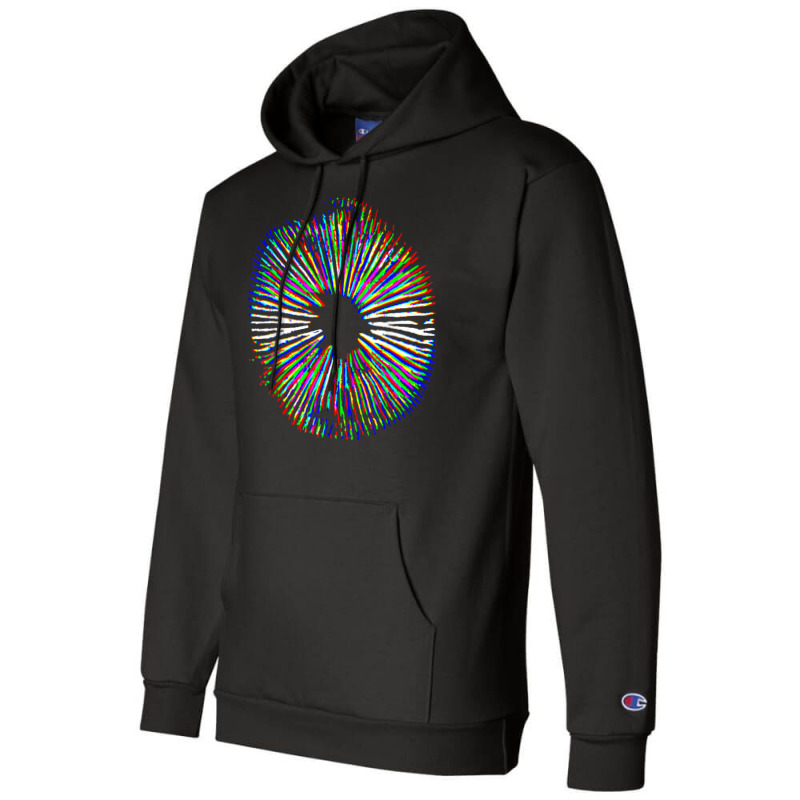 Psychedelic Mushroom Spore Print Mushroom Magic Present Champion Hoodie | Artistshot