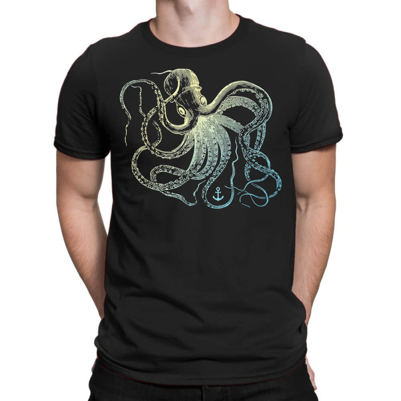 Octopus Cool Vintage Marine Biologist Ocean Sea Life 3 T-shirt | Artistshot