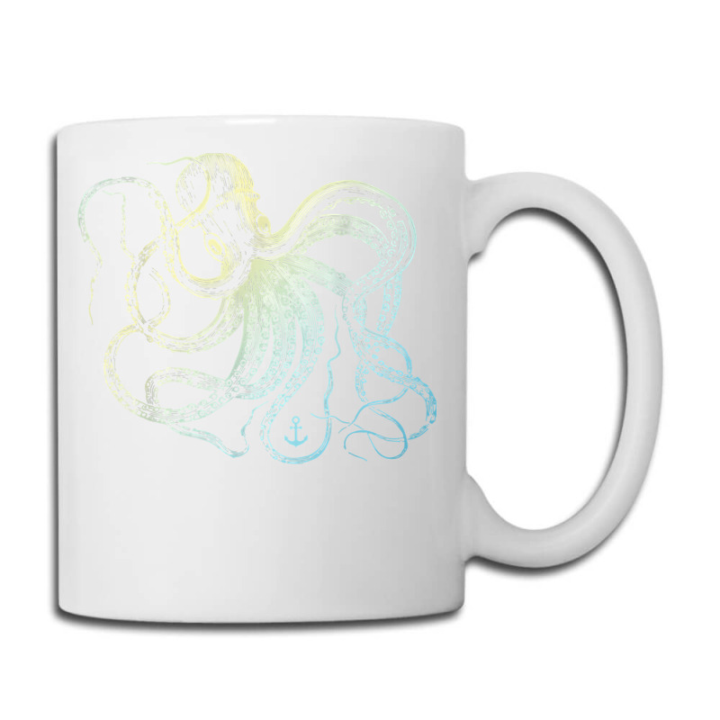 Octopus Cool Vintage Marine Biologist Ocean Sea Life 3 Coffee Mug | Artistshot