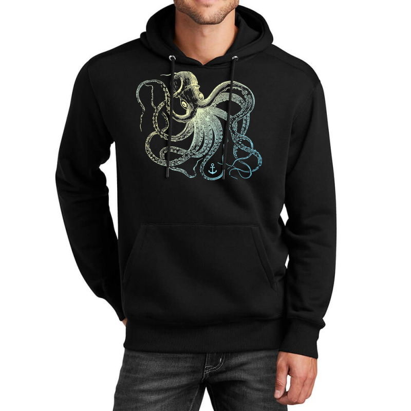 Octopus Cool Vintage Marine Biologist Ocean Sea Life 3 Unisex Hoodie | Artistshot