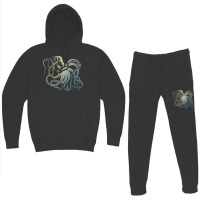 Octopus Cool Vintage Marine Biologist Ocean Sea Life 3 Hoodie & Jogger Set | Artistshot