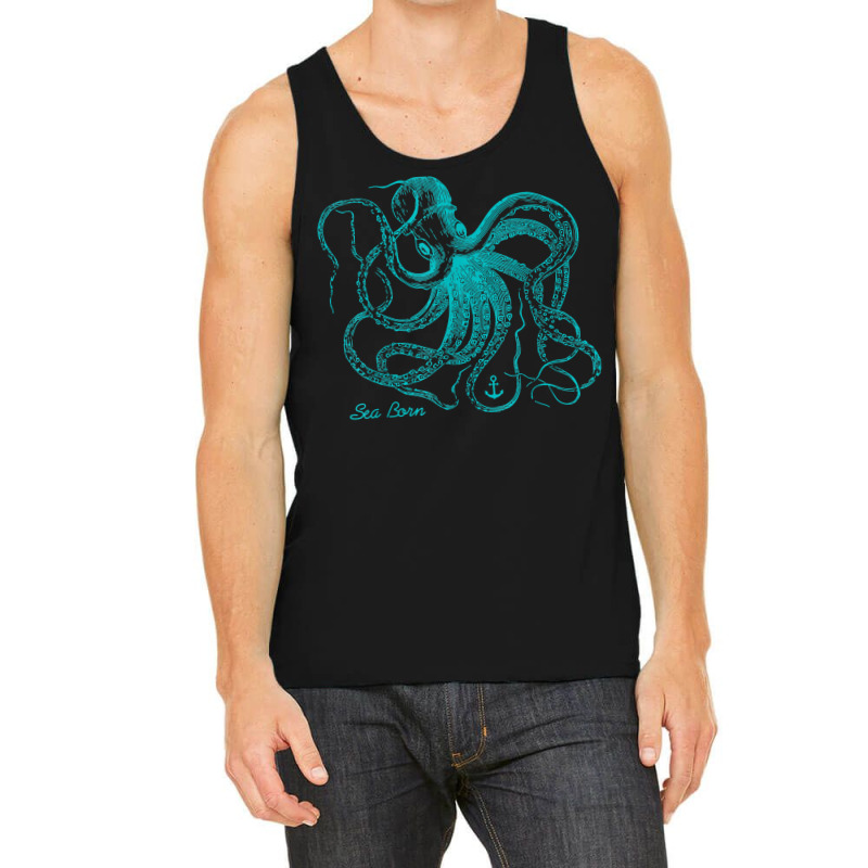 Octopus Cool Vintage Marine Biologist Ocean Sea Life 4 Tank Top | Artistshot