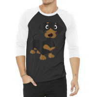 Black And Tan Dachshund Wiener Dog 3/4 Sleeve Shirt | Artistshot