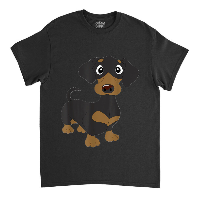 Black And Tan Dachshund Wiener Dog Classic T-shirt by cm-arts | Artistshot