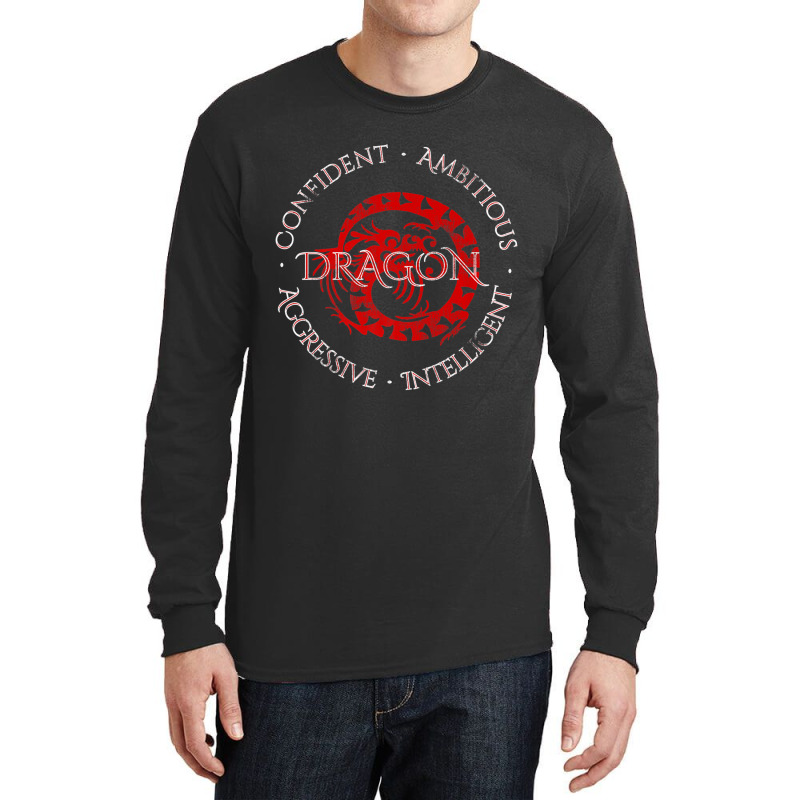 Year Of The Dragon Chinese Zodiac  Horoscope, Slim Fit Long Sleeve Shirts | Artistshot