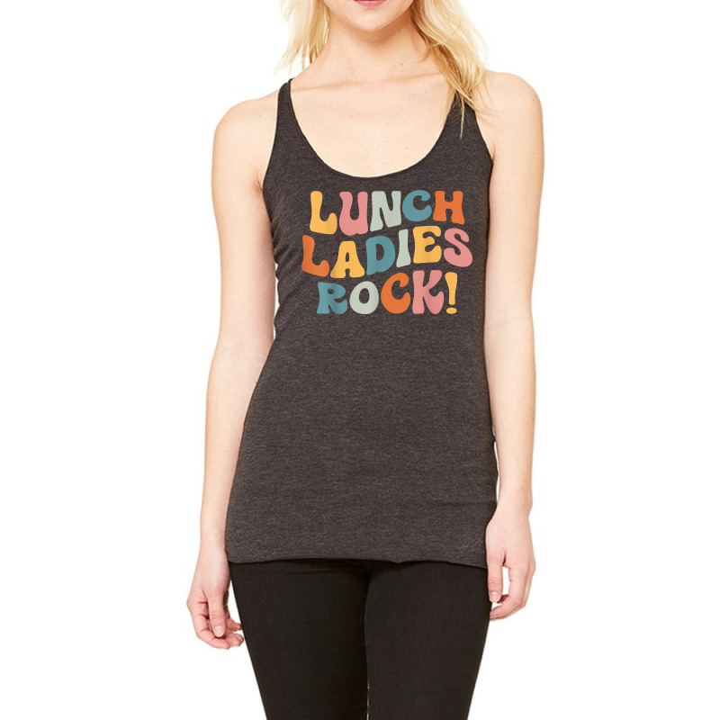 Lunch Ladies Rock!   Retro Lunch Ladies Squad Cafeteria Crew T Shirt Racerback Tank | Artistshot