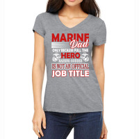 Marine Dad Women's V-neck T-shirt | Artistshot