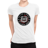 Marine Father Protected By Marine Veteran Marine Family Ladies Fitted T-shirt | Artistshot