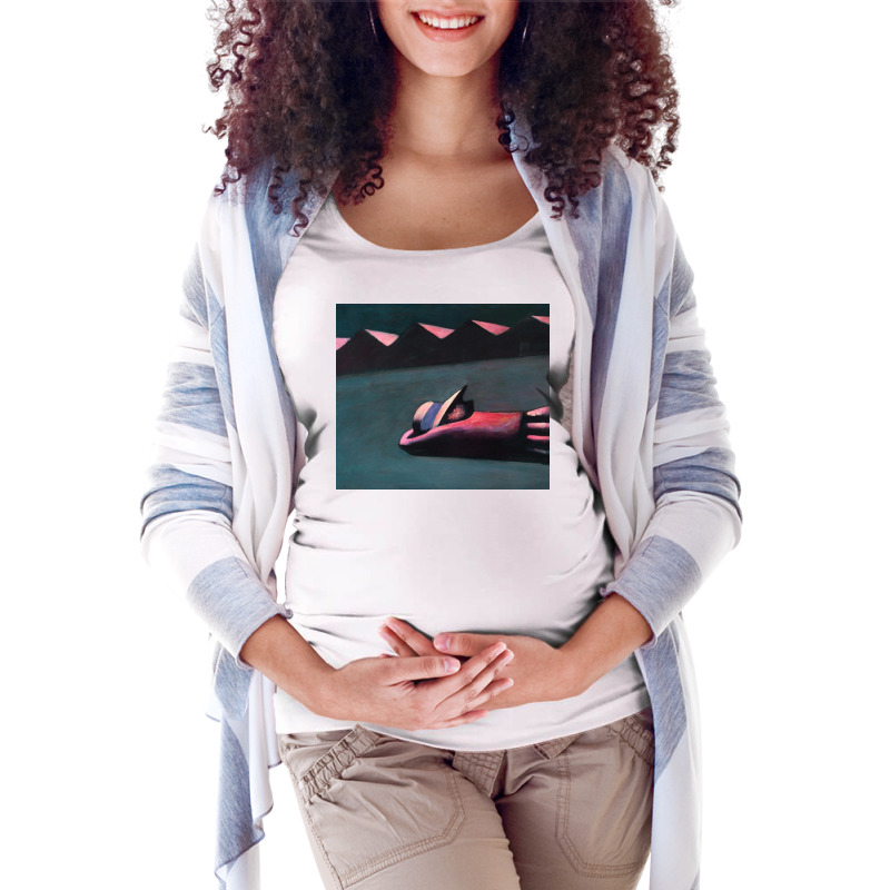 Prone Schoolgirl Maternity Scoop Neck T-shirt by shafermichelle | Artistshot