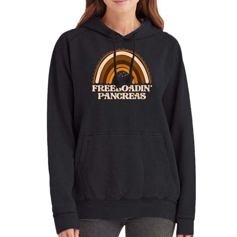 Freeloading Pancreas Funny Type 1 Diabetes Diabetic Vintage Hoodie by Newart | Artistshot