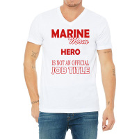 Marine Mom V-neck Tee | Artistshot