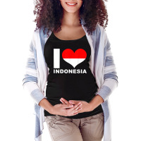 I Love Indonesia   Heart Flag Indonesia Maternity Scoop Neck T-shirt | Artistshot