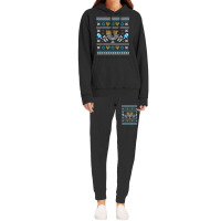 Hanukkah Jewish Ugly Sweater Style Hoodie & Jogger Set | Artistshot