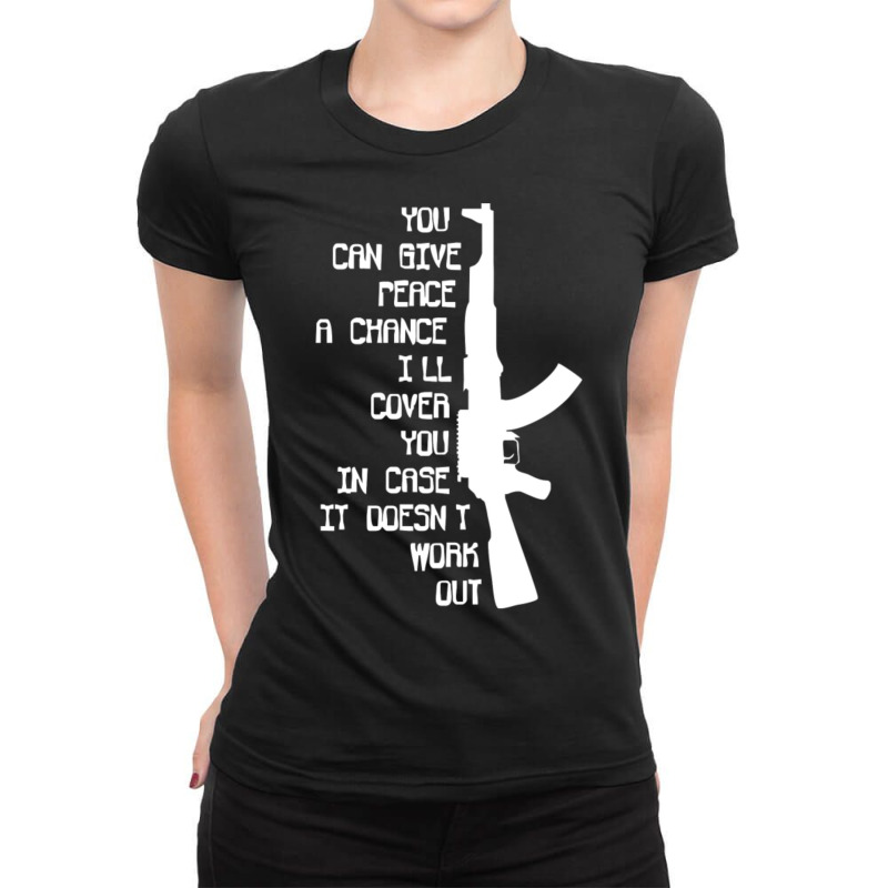 Military Army Marines Ak47 Ladies Fitted T-Shirt by QomarXabier | Artistshot