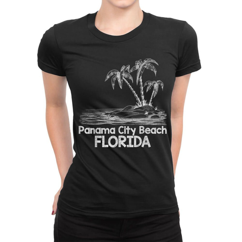 Panama City Beach Family Vacation Florida Ladies Fitted T-Shirt by ElsieLynne | Artistshot