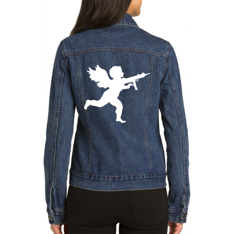 Vanilla Ice Cupid Classic Ladies Denim Jacket by CrystalCroft | Artistshot