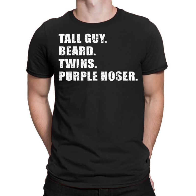 Tall Guy Beard Twins Purple Hoser Cool Christian T-shirt | Artistshot