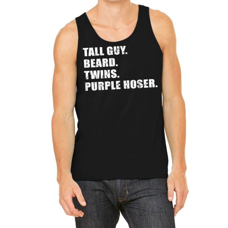 Tall Guy Beard Twins Purple Hoser Cool Christian Tank Top | Artistshot