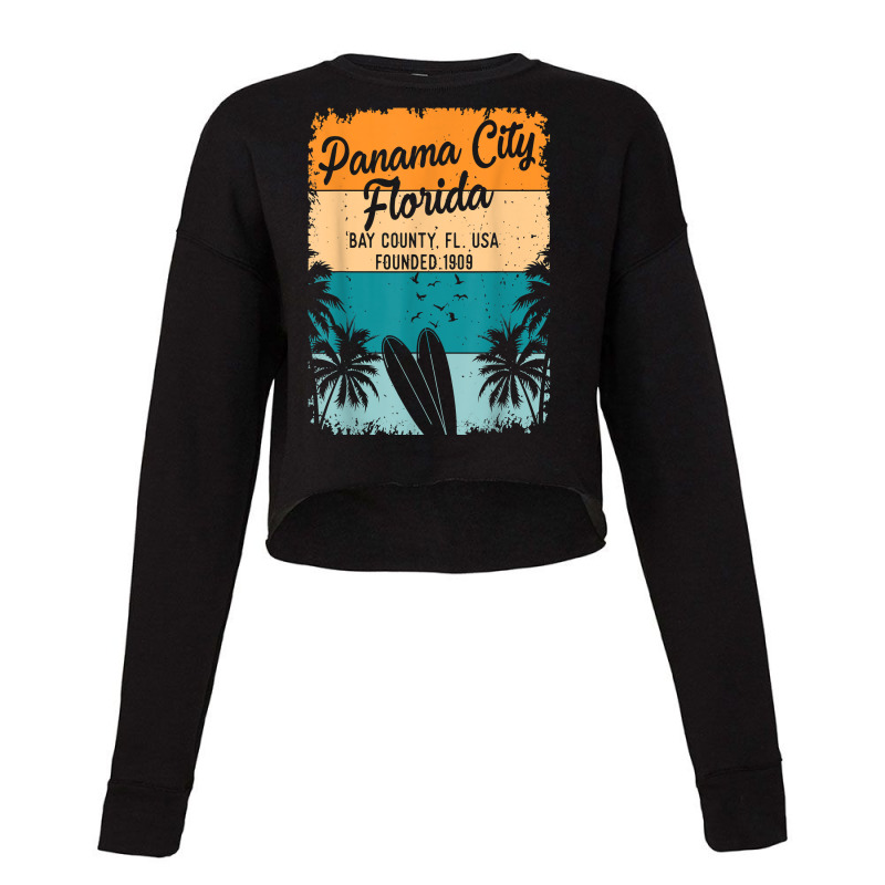 Panama City Beach Florida Fl Souvenirs Gifts Men Women Kids Cropped Sweater by ElsieLynne | Artistshot