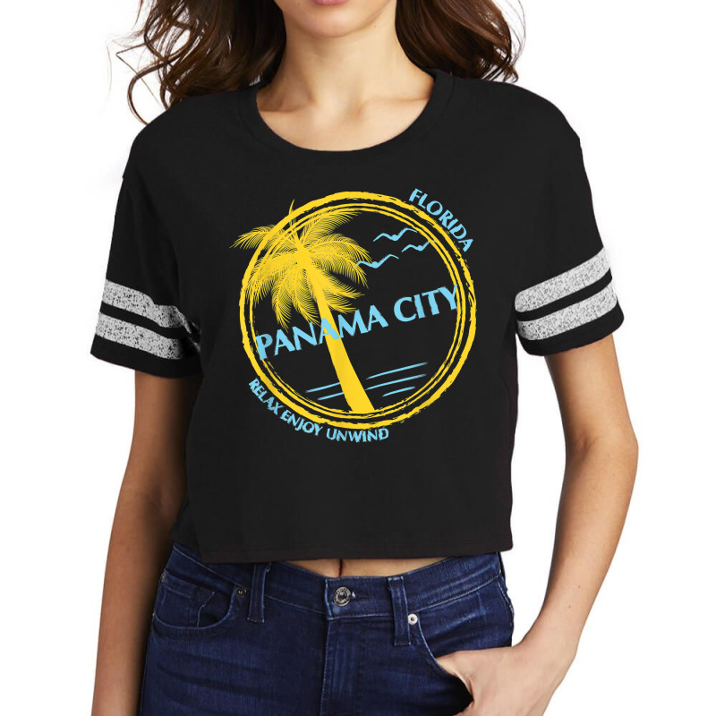 Panama City Beach Florida Souvenir For Spring Break Scorecard Crop Tee by ElsieLynne | Artistshot