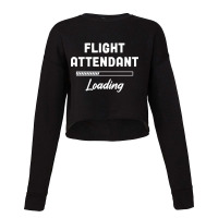 Flight Attendant - Loading Bar Design Cropped Sweater | Artistshot