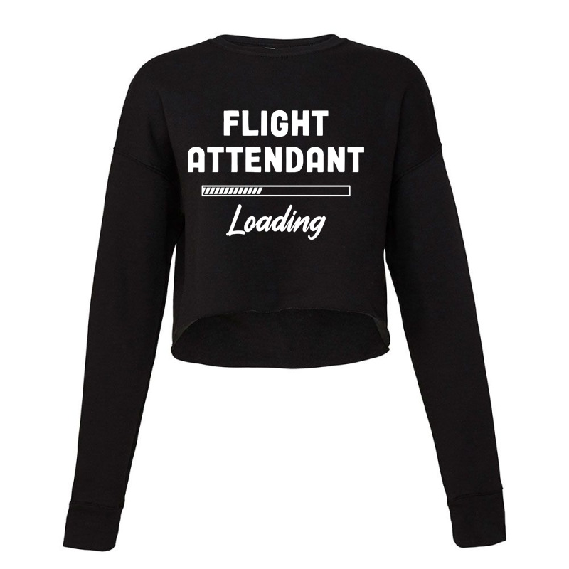 Flight Attendant - Loading Bar Design Cropped Sweater by laurynvanhoose | Artistshot