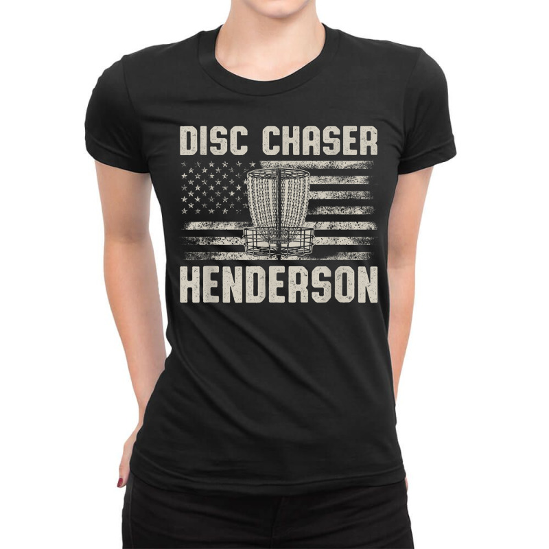 Disc Chaser Henderson Funny Disc Golf Humor Golfer Nevada Ladies Fitted T-Shirt by Newdesigns | Artistshot