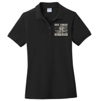 Disc Chaser Henderson Funny Disc Golf Humor Golfer Nevada Ladies Polo Shirt | Artistshot