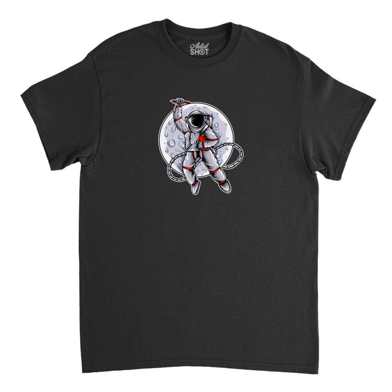 Astronaut And Moon Classic T-shirt | Artistshot