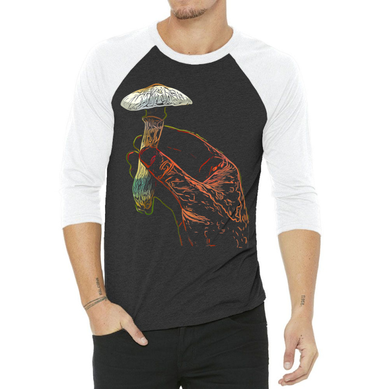 Trippy Magic Mushroom Psychedelic Unisex 3/4 Sleeve Shirt | Artistshot