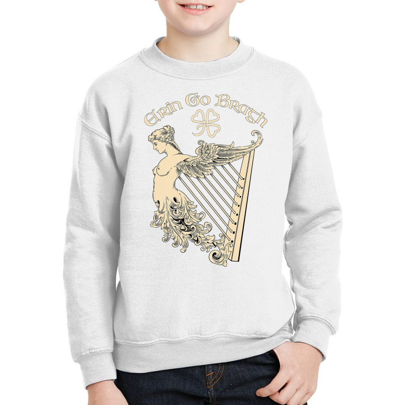 Erin Go Bragh Eire Irish Harp Ireland St . Patricks Day Gift T Shirt Youth Sweatshirt | Artistshot